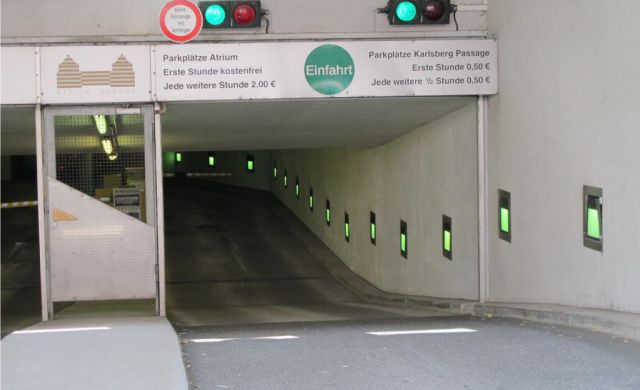 Tiefgarage Karlsberg-Passage in Weinheim