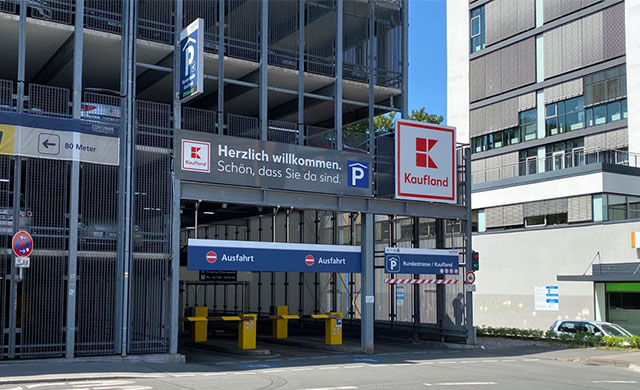 Tiefgarage Rundestraße (Kaufland) Einfahrt